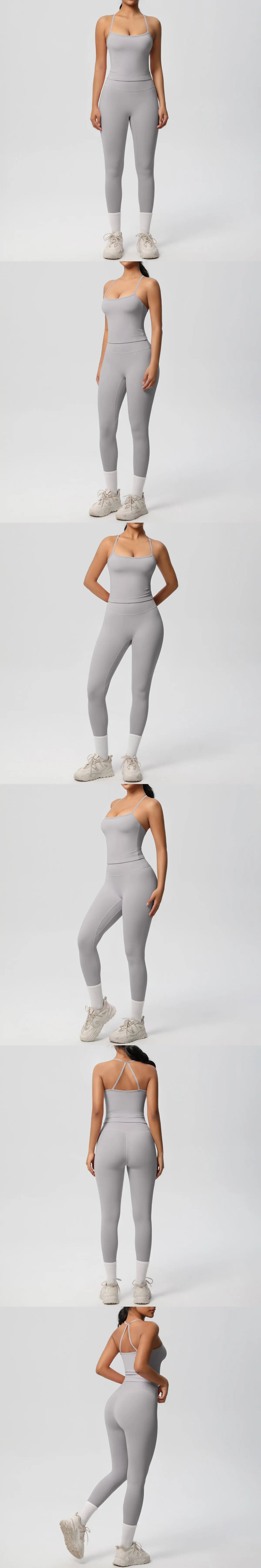 Conjunto de Ropa de Yoga para Mujer, Traje Deportivo, Ropa de Entrenamiento, Chaleco Deportivo sin Mangas, Conjunto de Gimnasio, Mono de Entrenamiento, Ropa Interior Deportiva, Ropa Deportiva