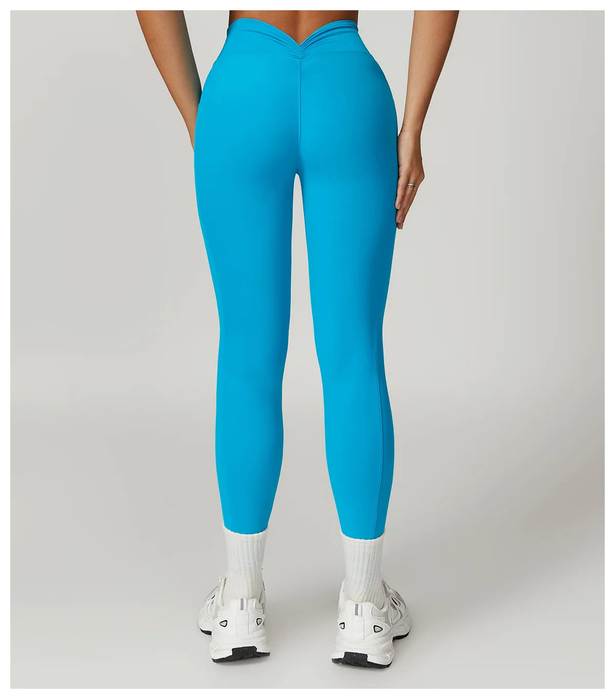 V-shaped Back Yoga Pants High Waist Leggings Gym Workout Tights Sport Women Fitness Female Legging Tummy Control Running Tights