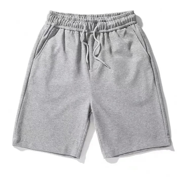 Pantalones cortos deportivos holgados de color puro para hombre y mujer, informales, de verano, con pierna recta, adelgazantes, de cinco cuartos