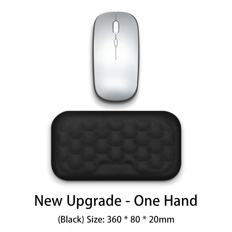 Reposamuñecas ergonómico para teclado y ratón, para oficina, para proteger y relajar la muñeca, con espuma viscoelástica, para ordenador y portátil