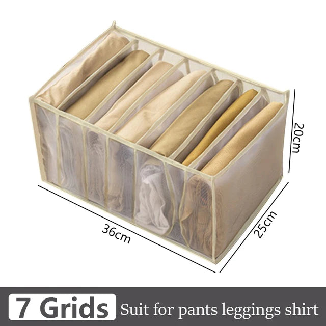 Caja de almacenamiento para organizar jeans, organizador de armario, sistema de organización de ropa, organizador de cajones, armario, organizador de almacenamiento de pantalones