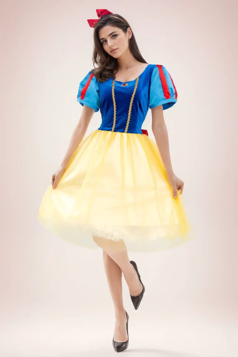 Halloween adult Snow White dress stage show cosplay Disney Anna Elsa costume adult