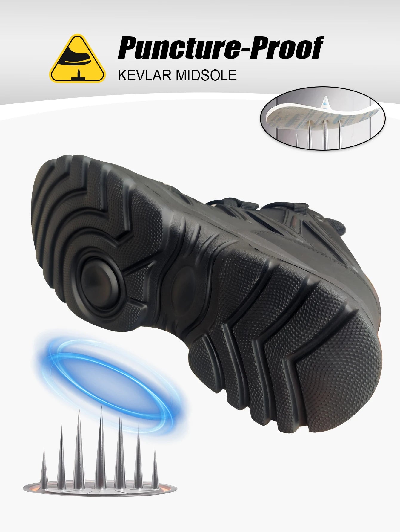 Botas de seguridad protectoras, zapatos de seguridad laboral, botas de seguridad de invierno para hombre, zapatos de trabajo antiperforación, botas de trabajo con punta de acero, indestructibles.