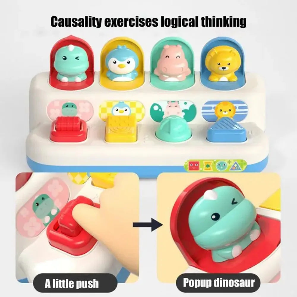Juguete sensorial interactivo para bebés, juguete de causa y efecto, juegos de desarrollo para bebés, juguetes educativos Montessori de aprendizaje.