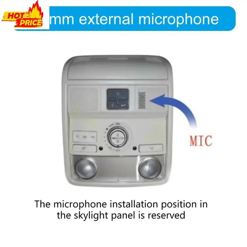 Micrófono con cancelación de ruido de 3,5 mm para sonido estéreo de coche y reuniones en casa.