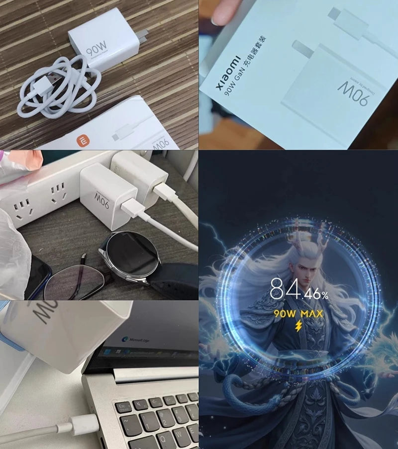 Xiaomi 90w Original Charger Turbo Charge Cargador Adapter Xiaomi 15 Ultra 15 14 Poco X7 Pro F7 Pro F7 F6 Redmi Note 14 Pro+ Pad