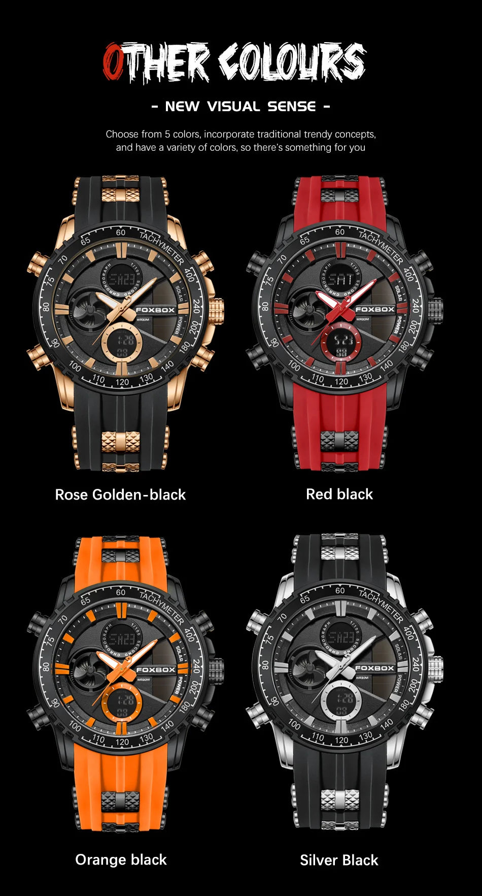 Nuevo reloj cronógrafo deportivo informal para hombre, con correa de silicona, de cuarzo, con esfera grande y punteros luminosos, resistente al agua