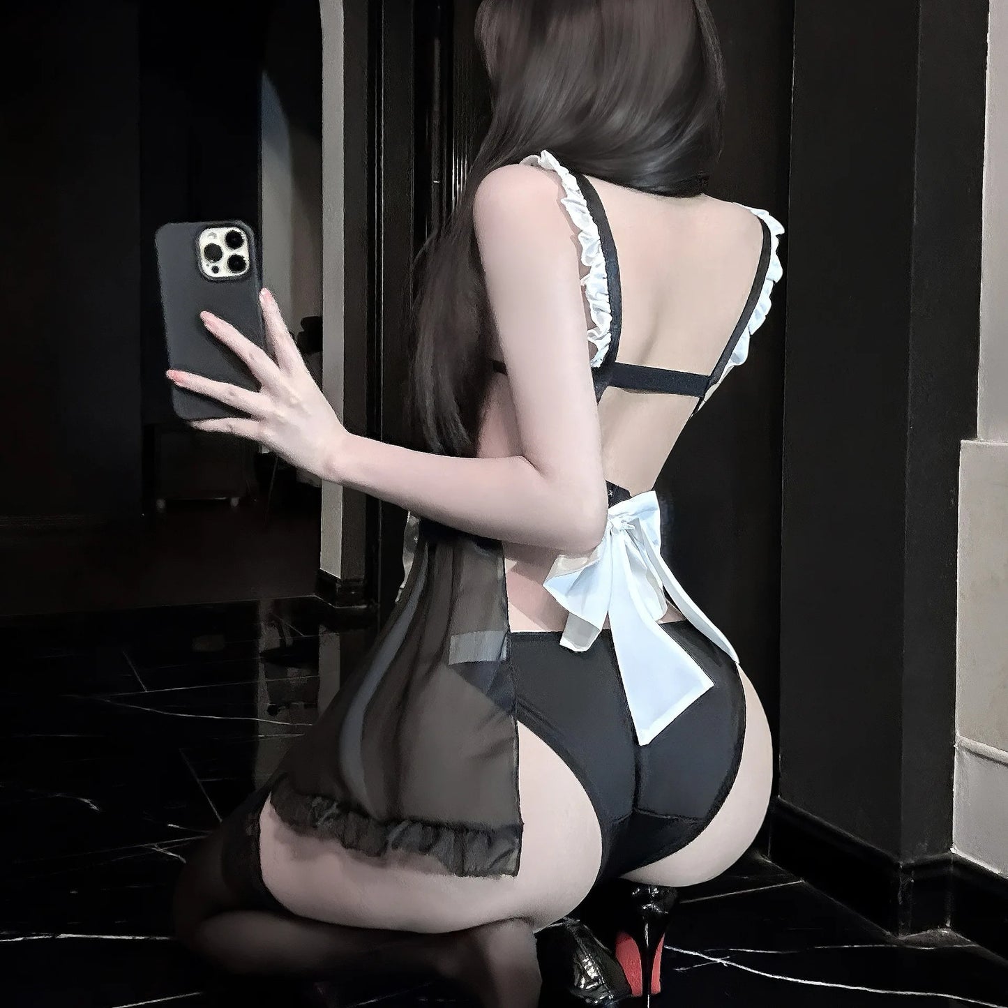 Lolita Anime Sexy Lingerie Maid Cosplay Costume Kawaii Maid Dress Waitress Party Stage Costumes Japanese Porno Club Temptation