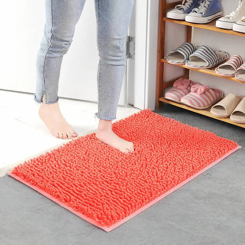 Alfombra de baño económica y gruesa con memoria, ideal para baño, bañera, sala de estar, puerta, baño, alfombrillas absorbentes para los pies.