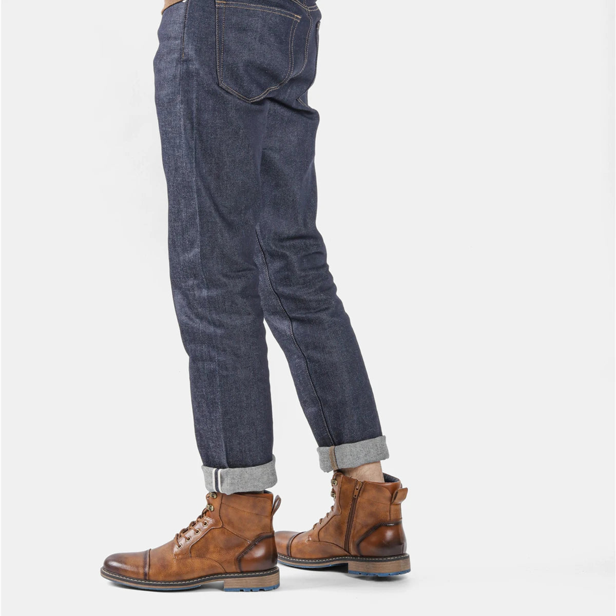 Botas retro para hombre, talla 7-13, moda 2023, cómodas botas de cuero para primavera.