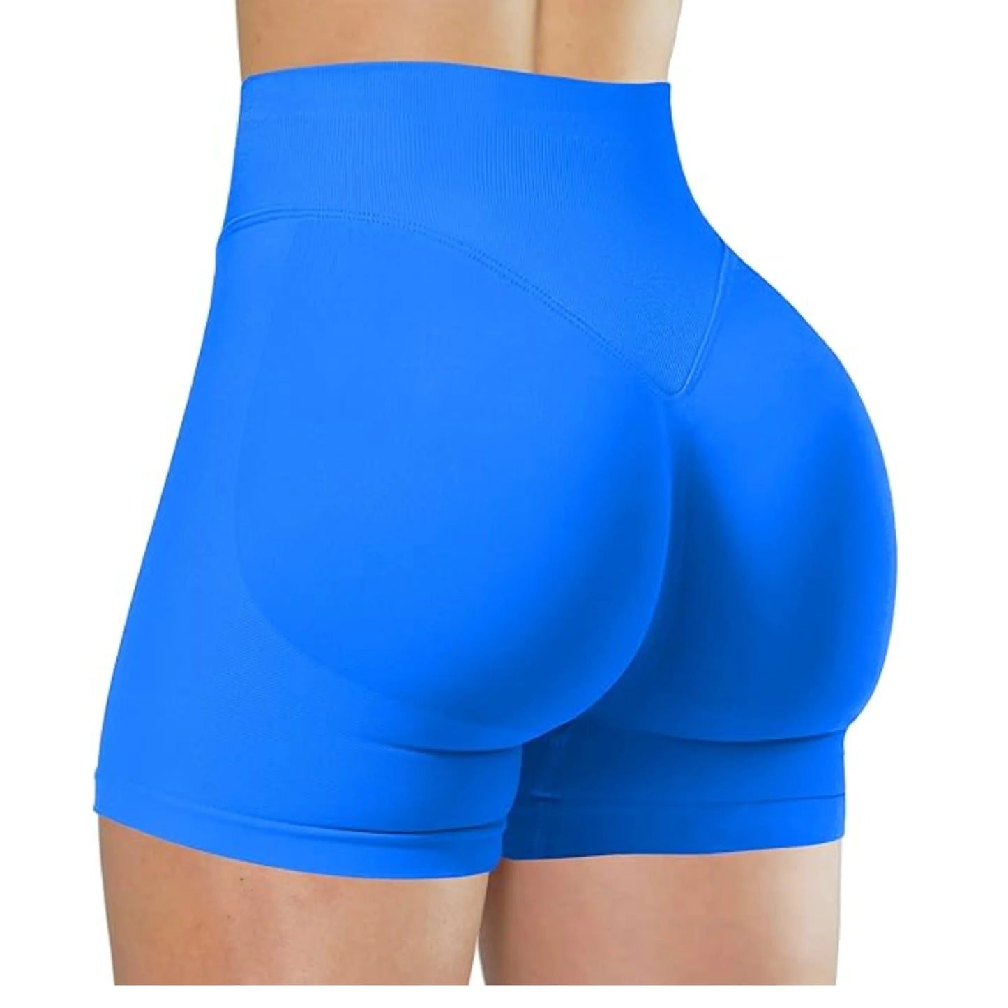 Pantalones cortos de yoga de cintura alta de verano, modernos y sexys, para correr y hacer ejercicio, leggings de yoga de color sólido.
