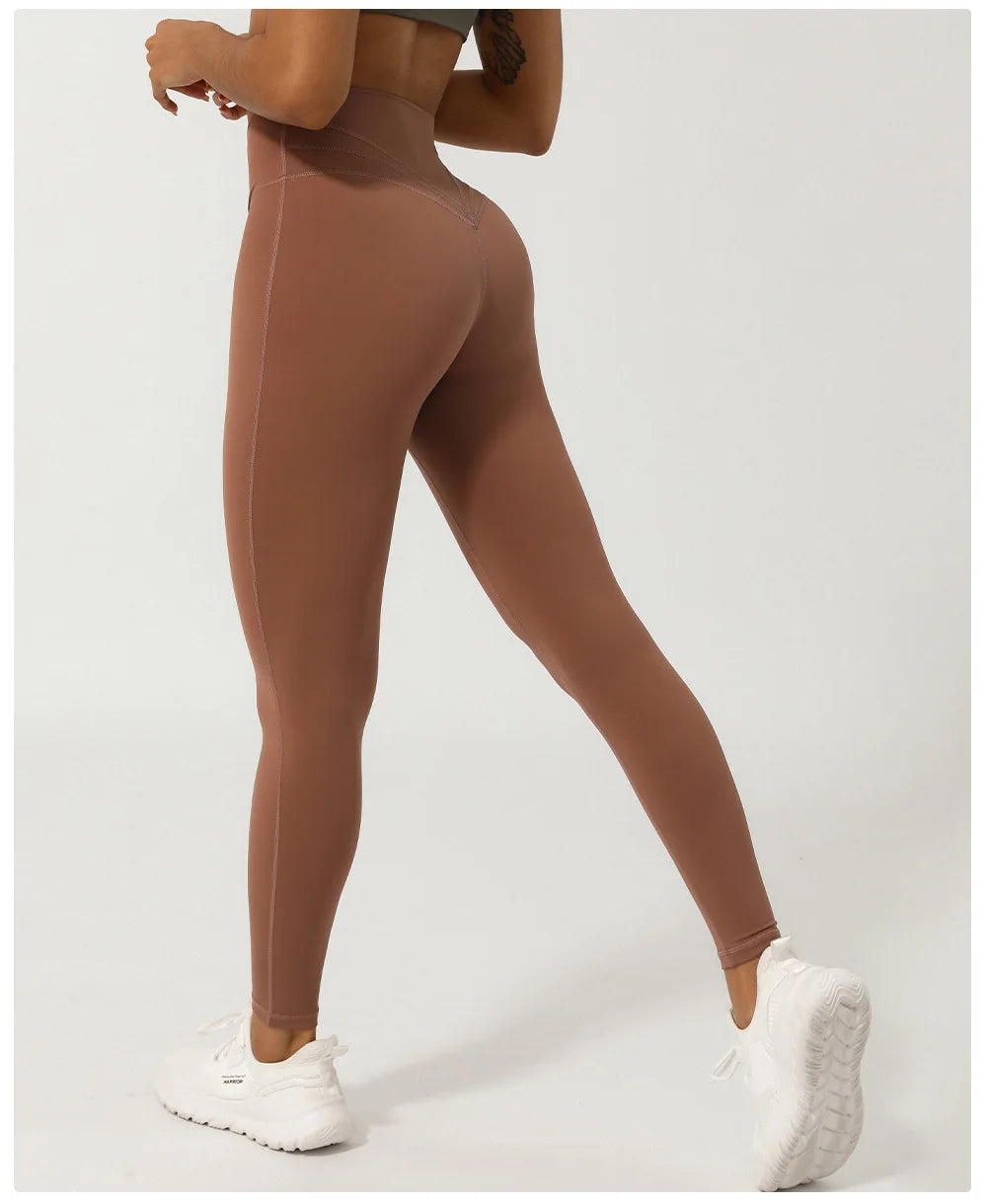 Women Sport Fitness Leggings High Waist Tights Elastic Sexy Yoga Pants Training Running Gym Quick Dry Breathable Leggings Female