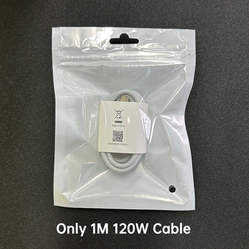 Cargador original Xiaomi de 120 W con conector tipo C y carga rápida GaN. Compatible con Xiaomi Mi 17, 14 Pro, 13t, Poco F7 Ultra, F4 GT y Redmi Note 13 Pro+.