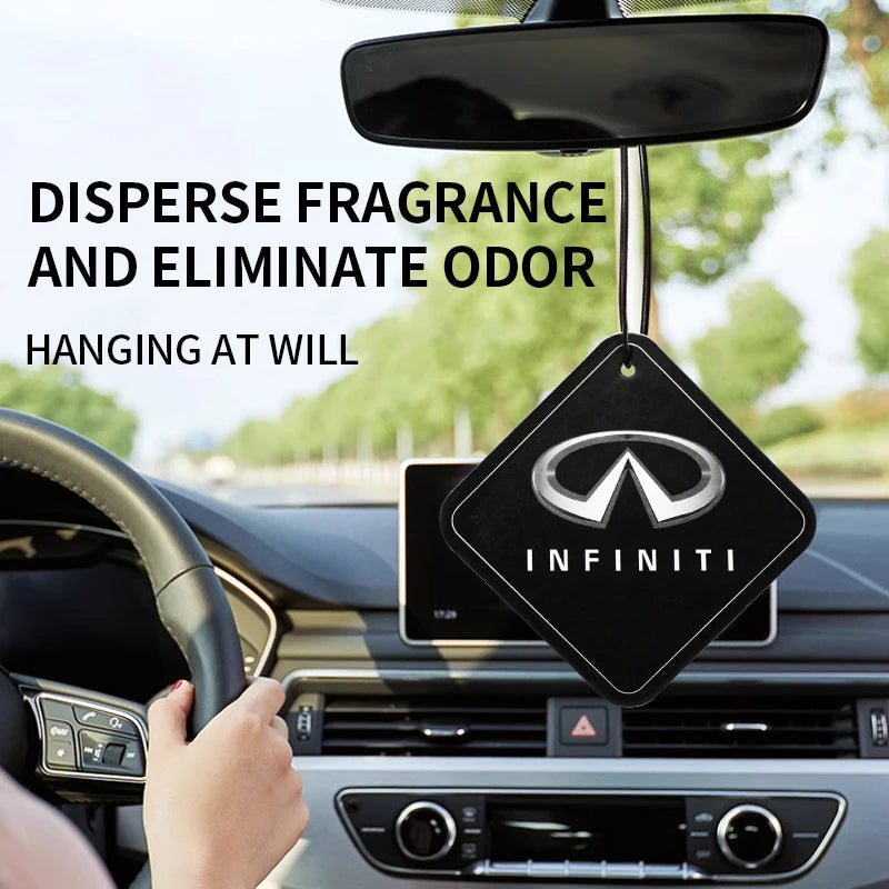 Ambientador para coche, perfume para interior de coche, colgante para espejo retrovisor con logotipo de Infiniti Q50, Q70, QX70, FX35, Q30, G37, QX60 y G35, accesorios.