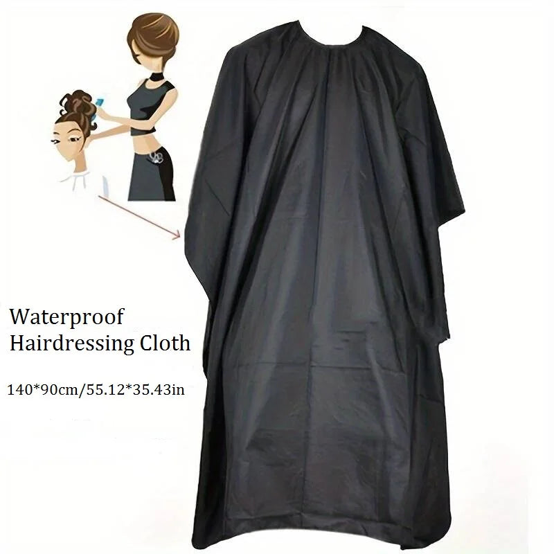 Capa de corte de pelo impermeable para peluqueros y barberos, duradera y cómoda, para peinar y cortar el cabello C0025A