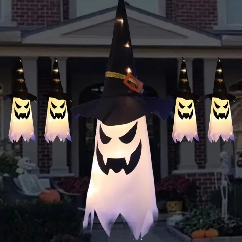 Decoración de Halloween, decoración para fiestas al aire libre, decoración de fantasmas en interiores, luces fantasma, patio, fiesta, jardín, nuevo