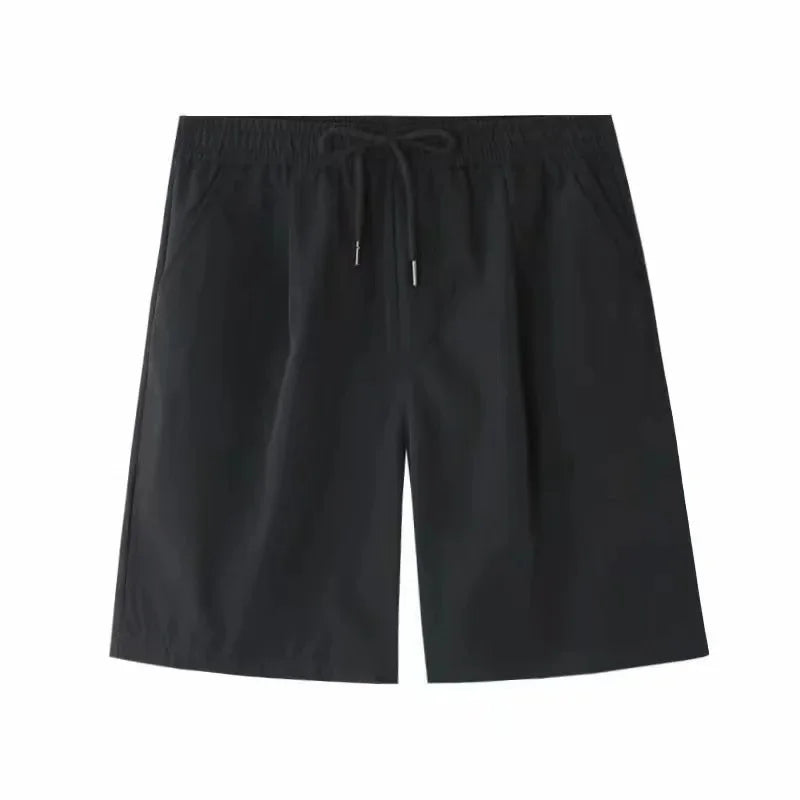 Pantalones casuales de negocios de verano para hombre, ajustados, de pierna recta, holgados, cómodos, de seda helada, transpirables