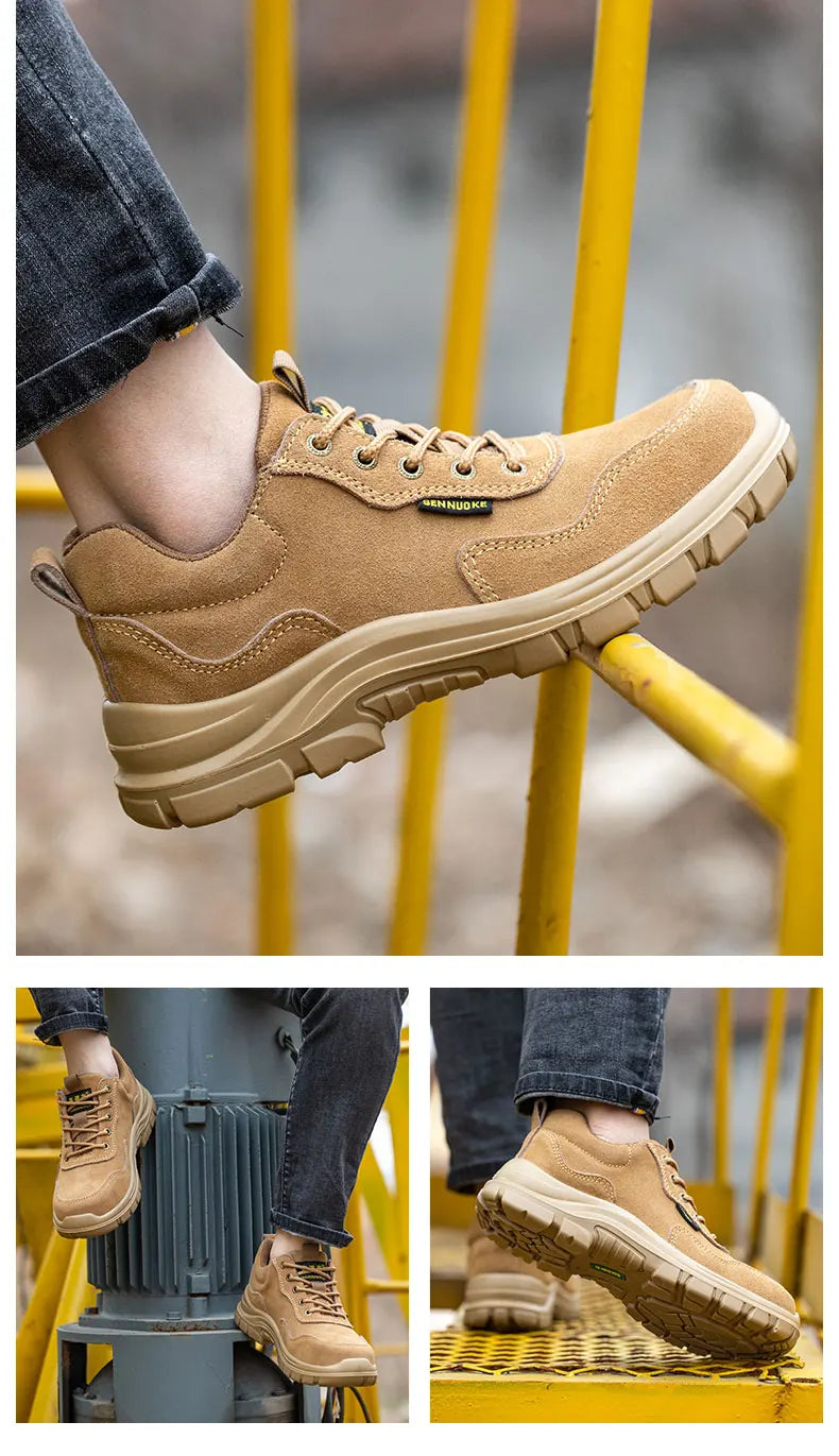 Safety Shoes Man for Work Man's Safety Working Shoes Working Lightweight Work Wear   Industrial Security-Protection