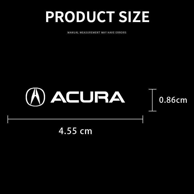 Pegatinas para el interior del coche, calcomanías de control central, emblema, insignia, estilo de coche para Acura RDX, Integra, TLX, CDX, MDX, RDX, ZDX, accesorios para coche.