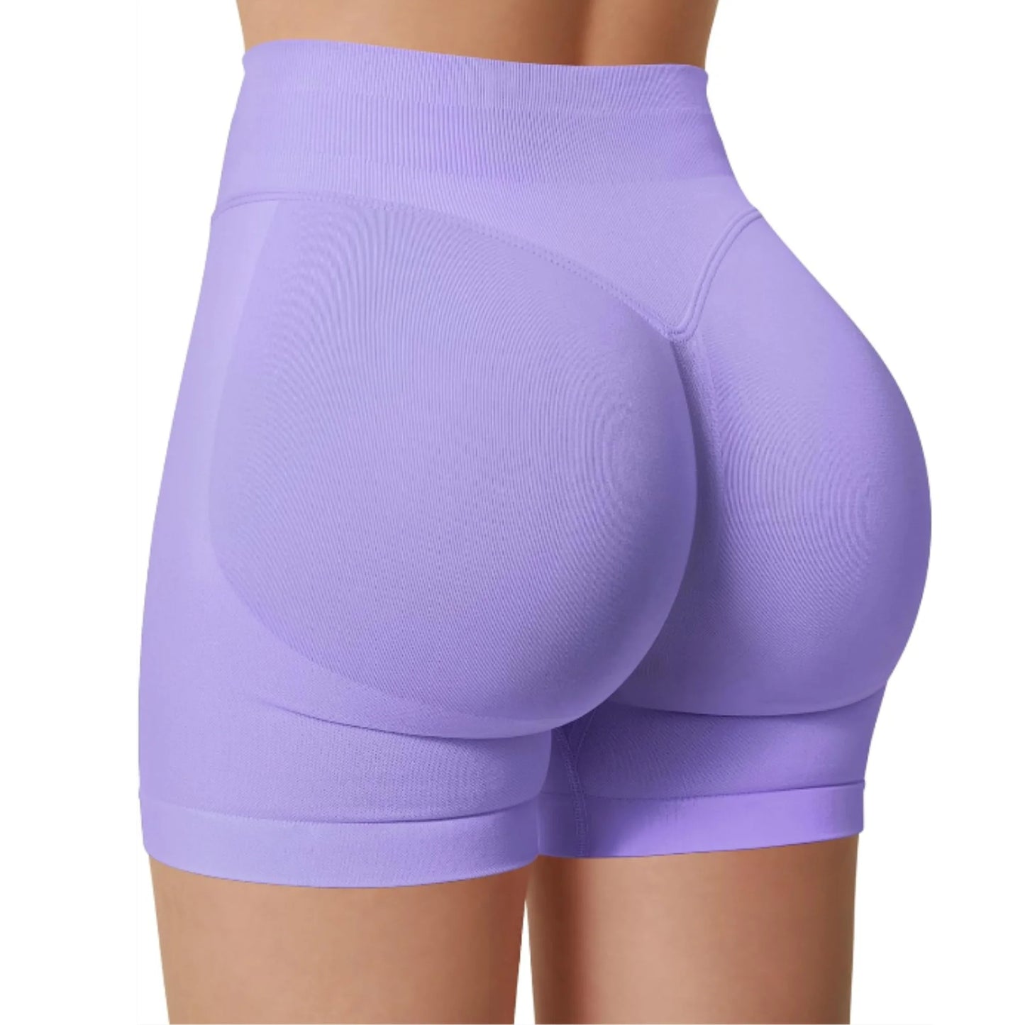 Pantalones cortos de yoga de cintura alta de verano, modernos y sexys, para correr y hacer ejercicio, leggings de yoga de color sólido.