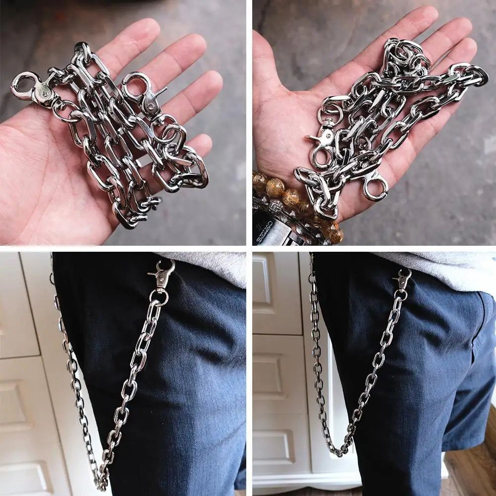 Cadena de cintura de baile de hip hop personalizada, accesorio de pantalones de moda para hombres y mujeres, cadena de cintura de hip hop personalizada para ropa de calle.