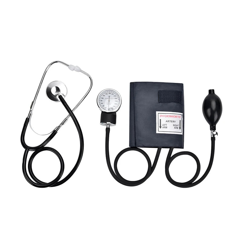 Monitor de presión arterial manual, esfigmomanómetro diastólico de doble cara, estetoscopio médico, esfigmomanómetro con brazalete para el hogar