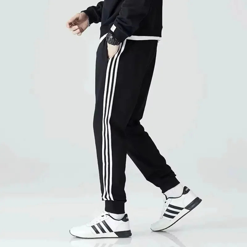 Conjunto deportivo para pareja, de manga larga y cuello alto, para correr, primavera y otoño, corte ajustado, versátil, popular, para correr por la mañana, dos piezas