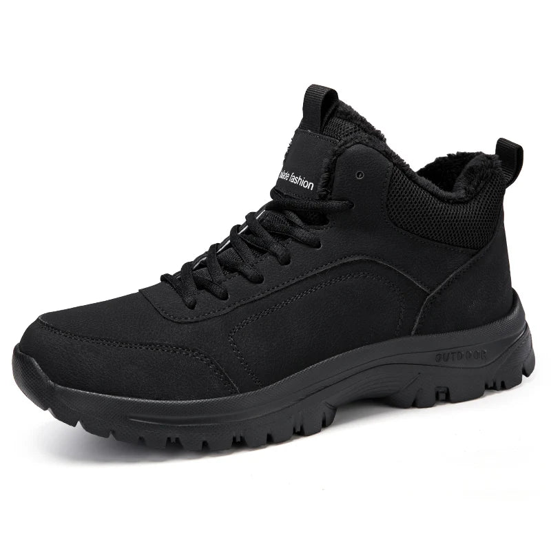YRZL - Botas de senderismo de invierno para hombre, impermeables, antideslizantes, con aislamiento térmico, cálidas y cómodas, para exteriores, botas de nieve
