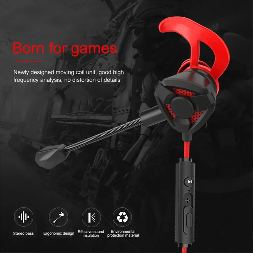 Auriculares para gamers con cable y micrófono para PUBG, PS4, CSGO, teléfono, tableta, portátil, universales.