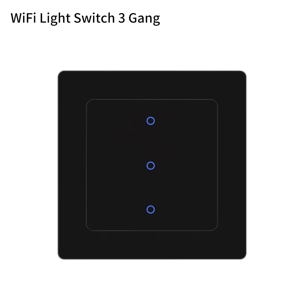 Interruptor de luz inteligente AVATTO Tuya WiFi/Interruptor de cortina con diseño táctil, persianas enrollables motorizadas, compatible con Alexa y Google Home.