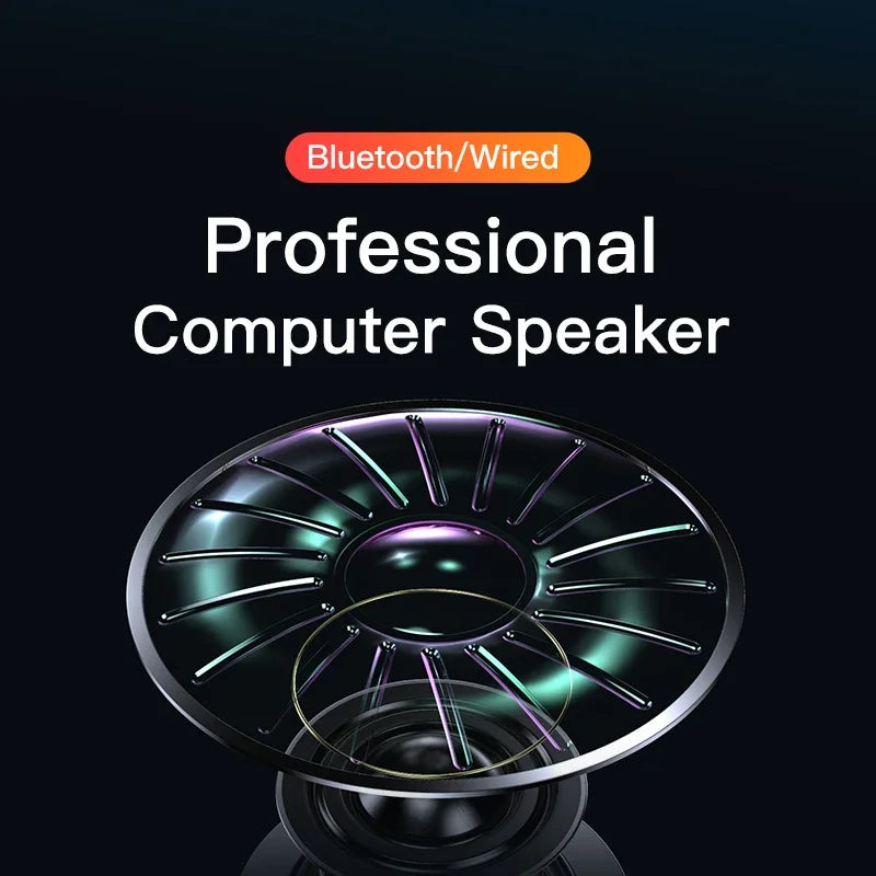 Altavoz para computadora 4D con Bluetooth 5.0, barra de sonido USB, subwoofer estéreo con cable para MacBook, portátil, PC, reproductor de música
