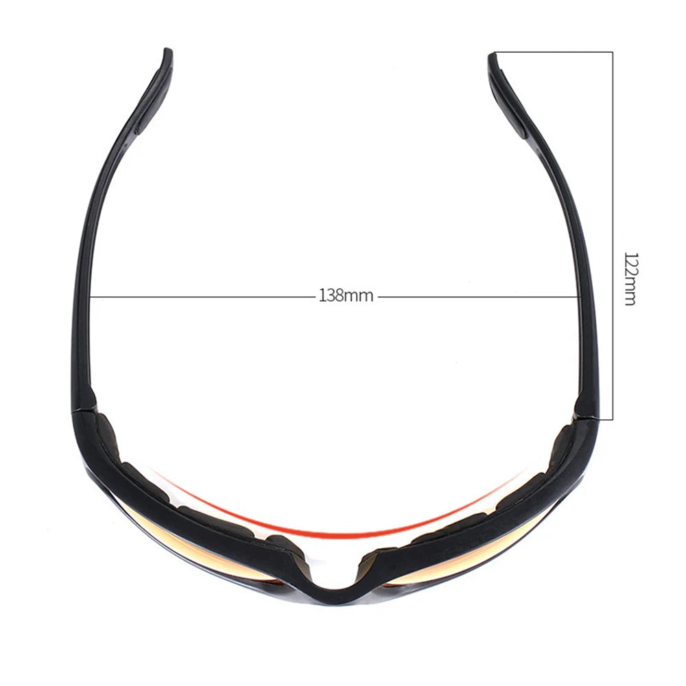 Gafas de protección UV para exteriores, acolchadas, anti-UV, unisex, deportivas, para motociclistas y aventureros.