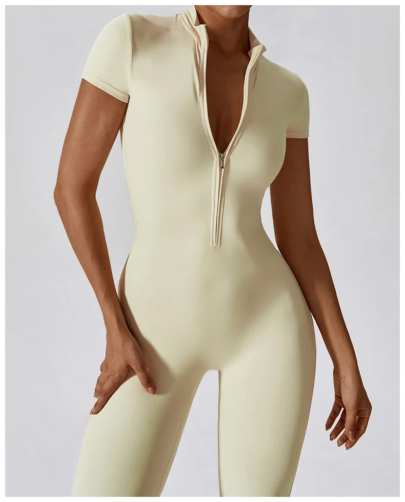 Conjunto de yoga de verano para mujer, ropa deportiva para entrenamiento, mono de gimnasio, mono deportivo siamés para mujer