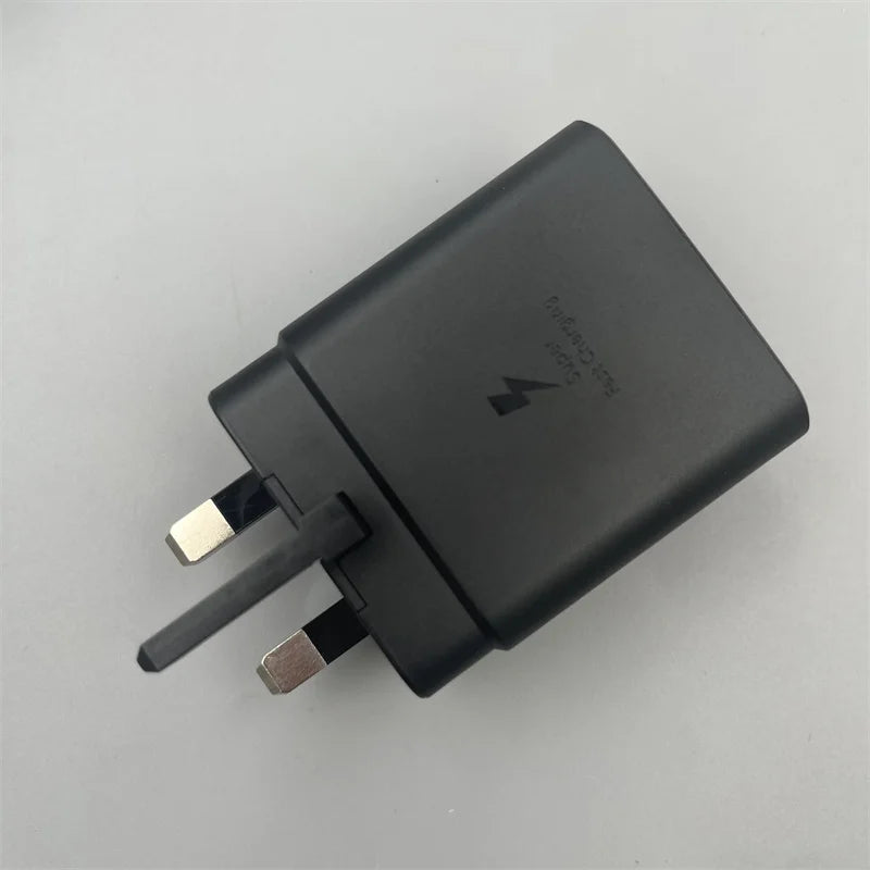 Cargador rápido PD original de 45 W, adaptador de pared de carga rápida tipo C para Samsung Galaxy S23 S22 S21 Ultra A54 A53 A52S.
