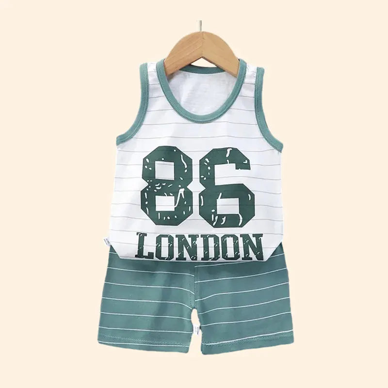 Conjuntos para niños, ropa para niños, chaleco, traje de verano para niñas, ropa para bebés, camisetas de algodón, pantalones cortos, camiseta sin mangas