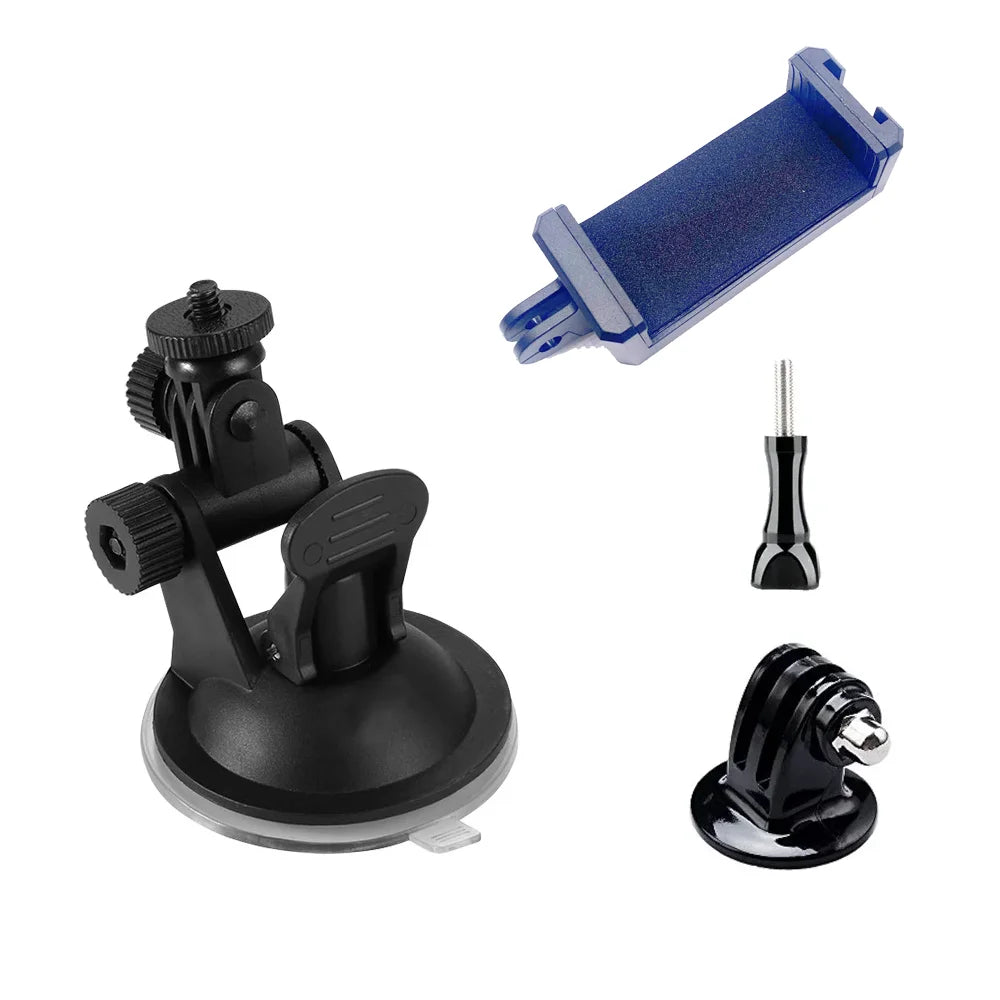 Soporte de ventosa para parabrisas de coche, para GoPro Hero 13, 12, 11, 10, 9, 8, Insta360, X3, X2, X4, DJI OSMO Action Camera