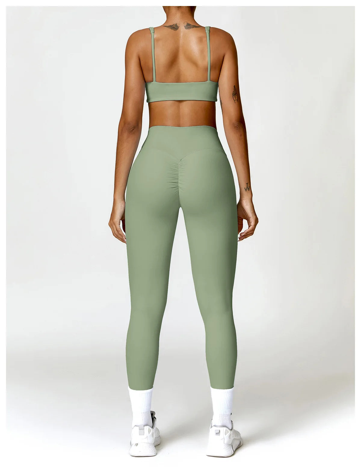 Conjunto deportivo de 2 piezas para mujer, de secado rápido, para gimnasio, chándal para correr, entrenamiento, camiseta deportiva de manga larga, ropa de yoga