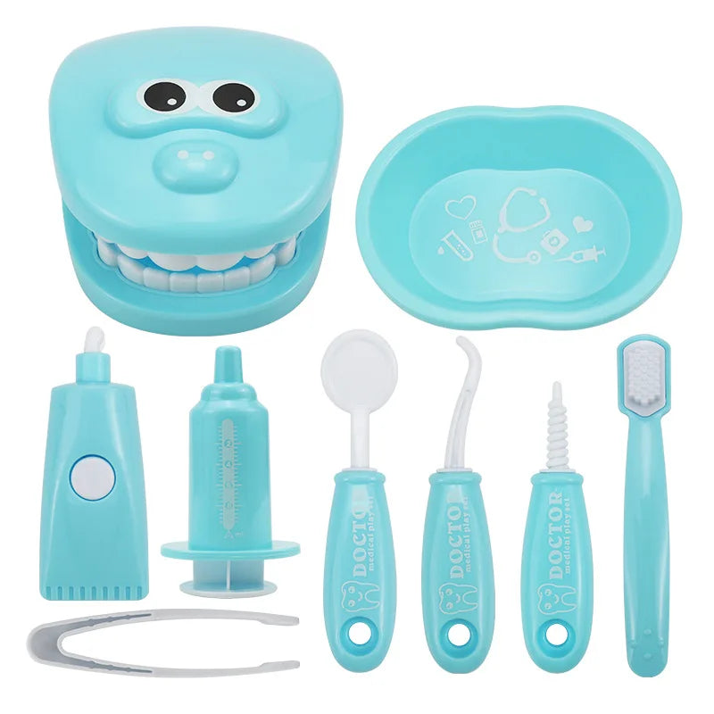 Juguetes Montessori para niños, interacción entre padres e hijos, para niñas y niños, dentistas, revisión de dientes, modelo de doctor, juego de rol, juguete de aprendizaje para bebés y niños.