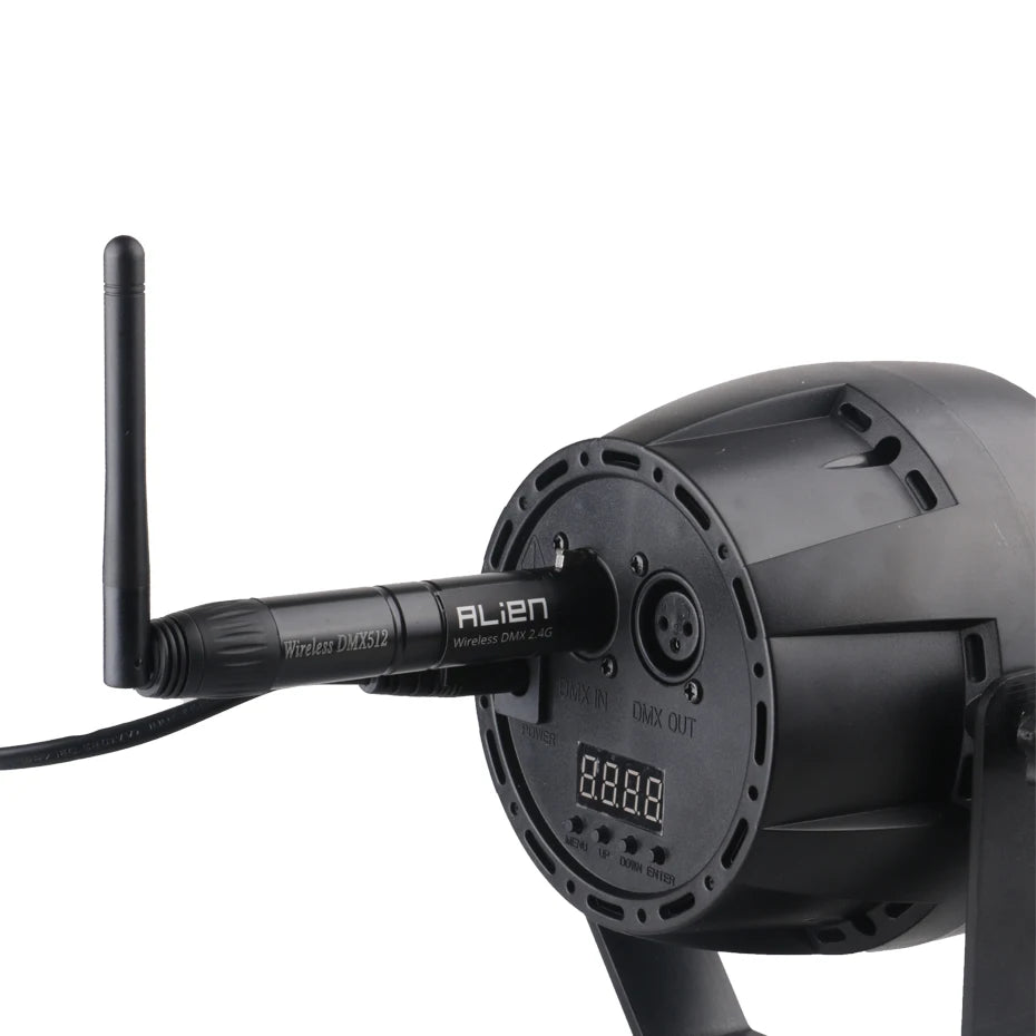Controlador inalámbrico ALIEN DMX512, receptor y transmisor, 2,4 G, ISM, distancia de comunicación de 300 m, para escenarios, DJ, discotecas, bares y luces.
