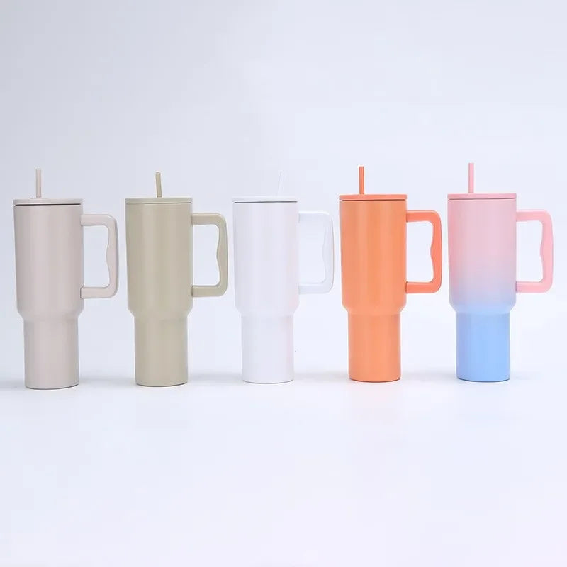 Nueva taza Ice Boss de 40 oz Generación III de acero inoxidable 304 con aislamiento para bebidas frías, con pajita, para automóvil, portátil, para el hogar