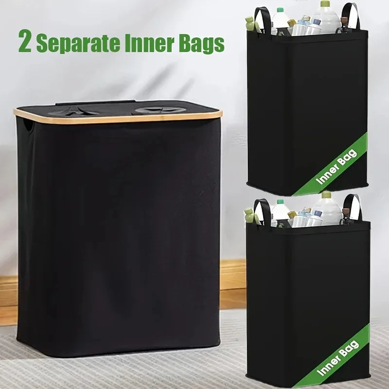 Cesta de tela Oxford de gran capacidad para ropa sucia, impermeable, plegable, para uso doméstico, cesta de almacenamiento ordenada para organizar el hogar.