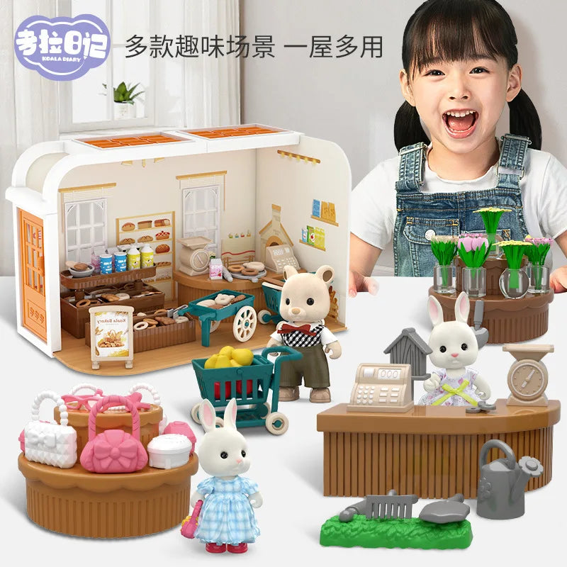 Minisupermercado, juegos de compras, casa de muñecas, muebles, accesorios, juguetes educativos intelectuales para niños, juguetes de interacción familiar.