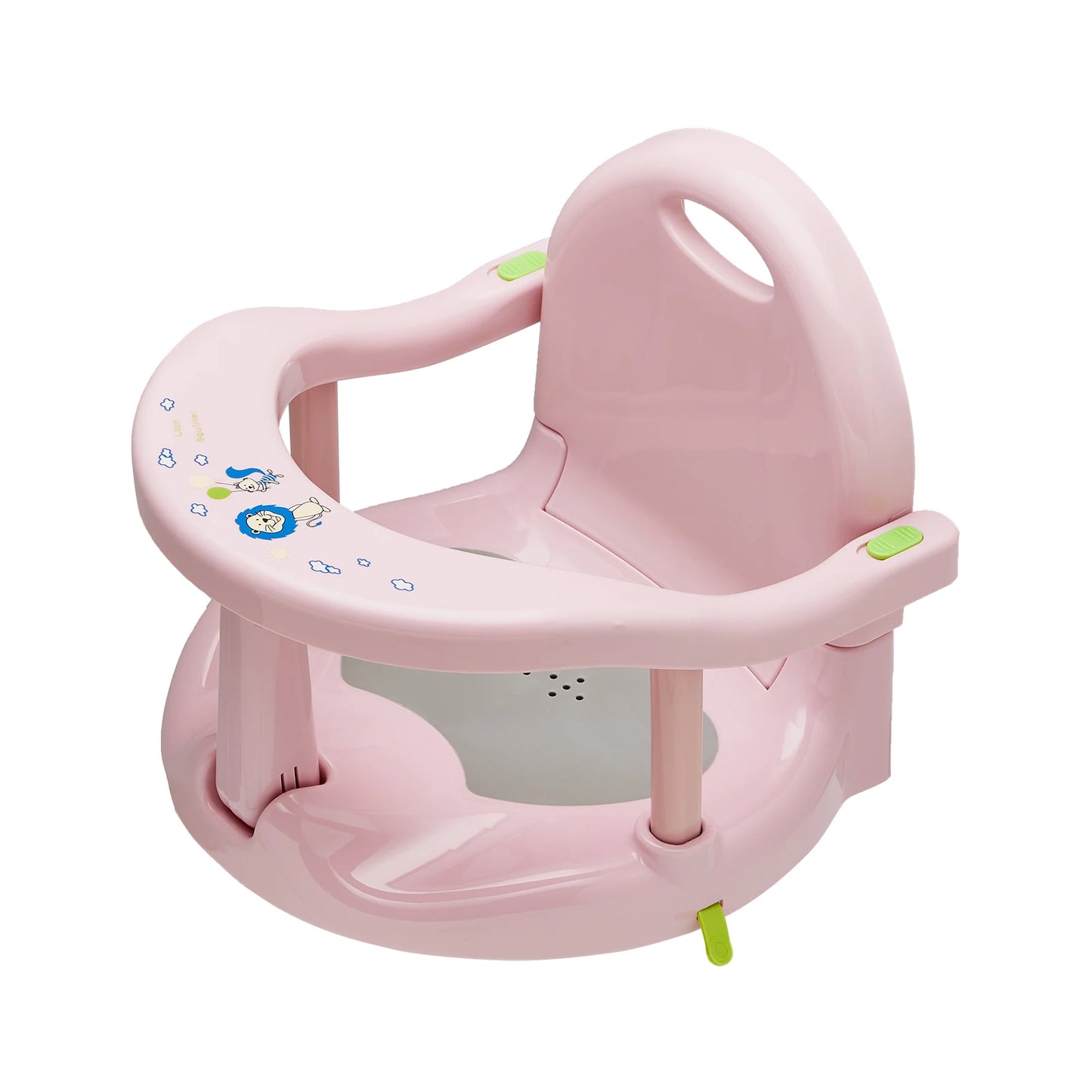Asiento de baño plegable para bebé, asiento de bañera para bebés y niños pequeños, silla de seguridad para baby shower con ventosas.