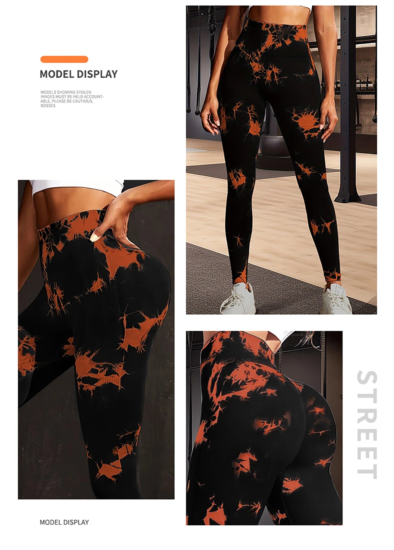 Pantalones de yoga con estampado floral fragmentado y teñido anudado, absorben el sudor, cintura alta, ajustados, levantan la cadera, pantalones deportivos para correr.