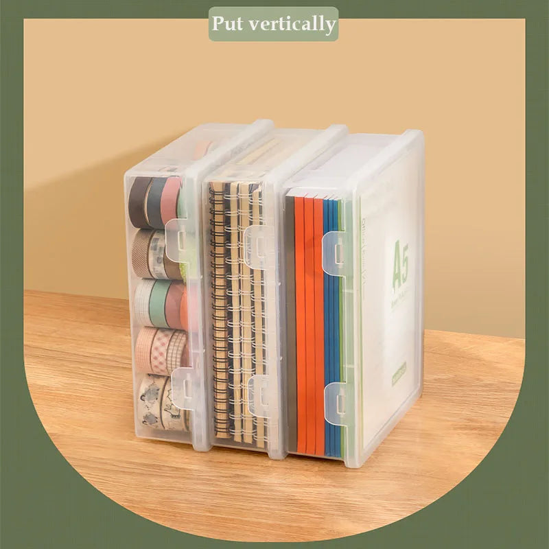 Caja de almacenamiento de libros A4, organizador de documentos, caja organizada, caja de almacenamiento de papelería para datos, certificados, papelería