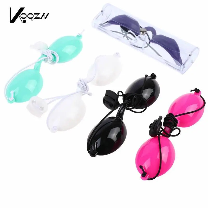 Gafas de seguridad, gafas protectoras, parche de silicona suave, gafas ajustables, protección, copa ocular para láser IPL de belleza