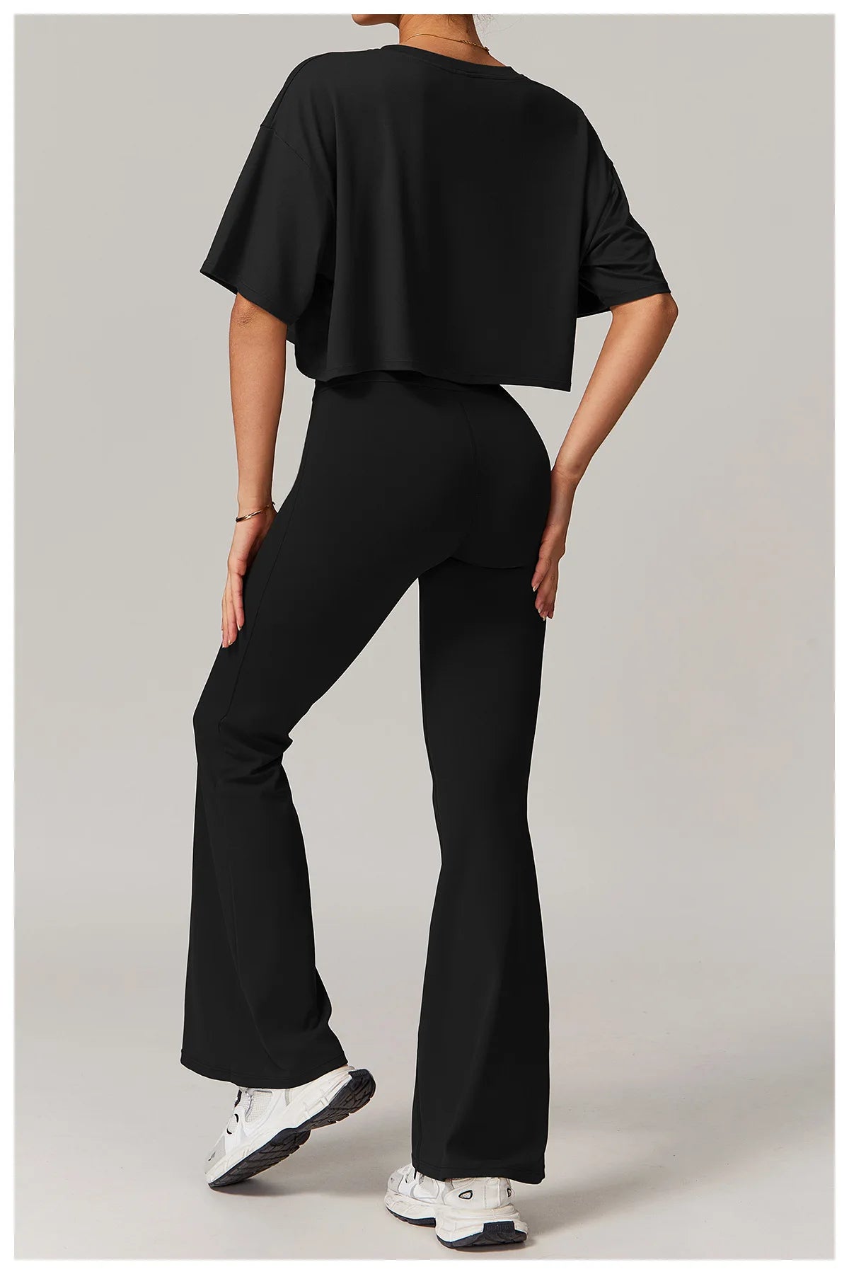 Leggings de yoga de cintura alta, estilo campana, transpirables, pantalones de yoga, para fitness, correr, realzar glúteos, entrenamiento en el gimnasio, ropa deportiva, pantalones de pierna ancha.