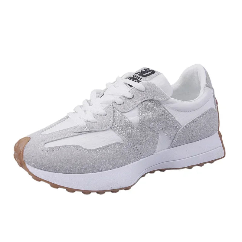 Zapatos deportivos transpirables para mujer, zapatos casuales de verano 2025 con suela gruesa vulcanizados, zapatos de diseñador para caminar, zapatos de moda para mujer