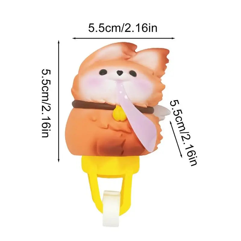 Accesorios de scooter para niños, decoración de bicicletas para niños, molino de viento compacto, elegante, divertido y lindo adorno de animal para motocicleta