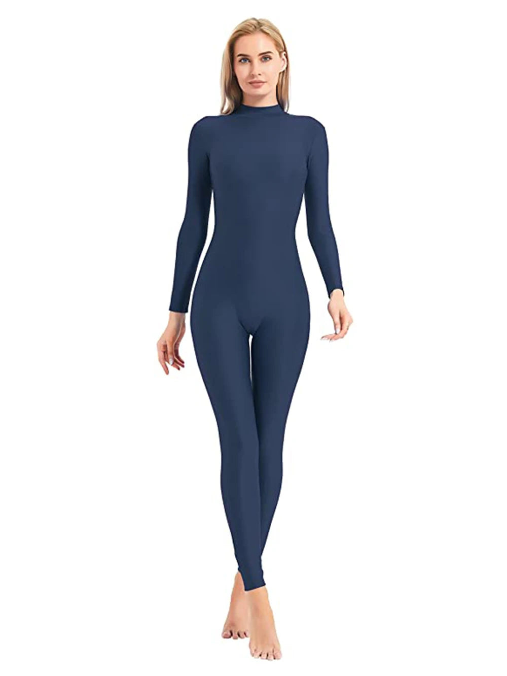 Mono de cuello alto unisex, leotardo de cuerpo entero, mono de yoga de manga larga para mujer, mono de gato, ropa deportiva diaria, trajes de cosplay